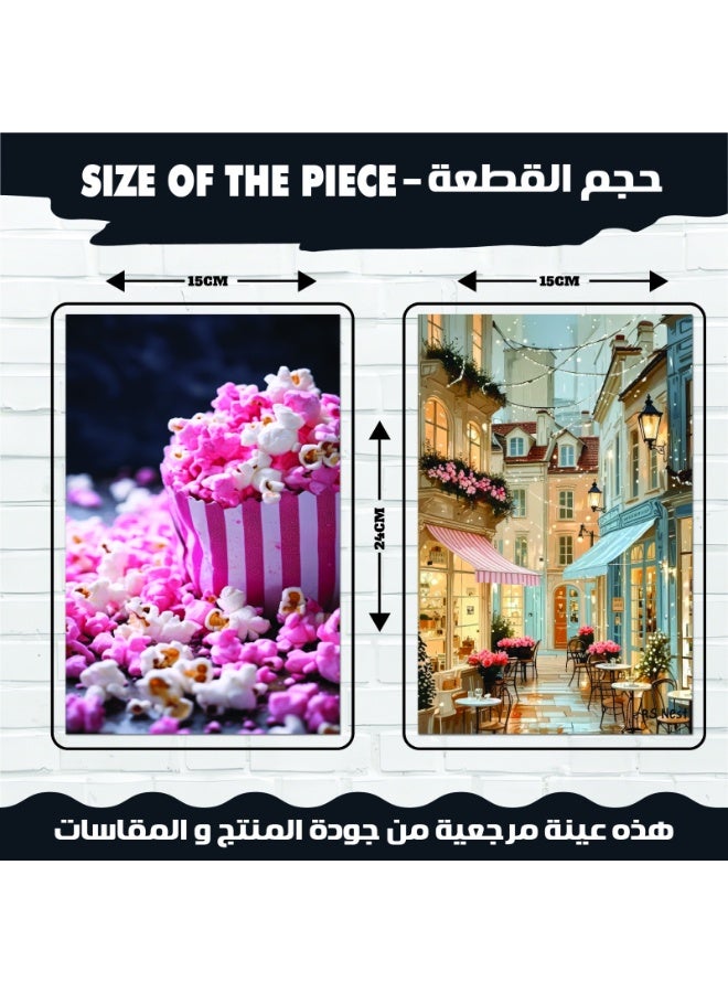 طقم 12 لوحة حائط فاخرة لديكور المطبخ وغرف الطعام ورق كوشيه 300 جرام،تصميمات عصرية لصور الأطعمة والمخبوزات والحلويات الملونة والشهية، مثالية لديكور المنزل والمطاعم والكافيهات الراقية جداً. - Image 2
